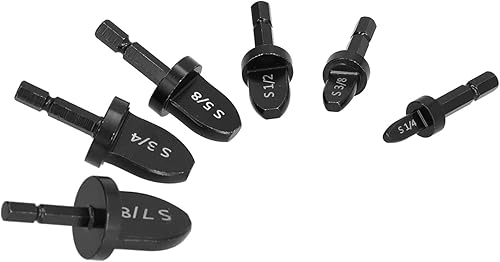 Juego de 6 expansores de tubo de cobre suave, herramienta de llamarada, mango hexagonal, kit de broca de estampación de tubos, accesorios de aire