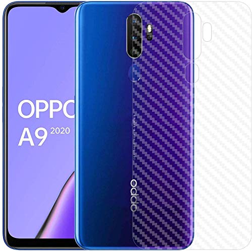 Image of Compatible with Oppo A9 (2020) Back Screen Protective Film Carbon Fiber Skin Transparent Screen Guard Sticker
