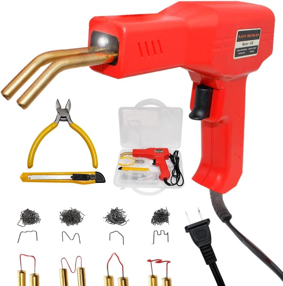 Keaa 50w Hot Stapler, Plastic Welding Machine Car Bumper Repair Kit, Plier, Flat/Outside Corner/Inside Corner/Wave Staples, Welding Repairing Machine Welder Gun Repair (Red hot Hot Stapler) (B0CNSX7GLV) Amazon Price History, Amazon Price Tracker