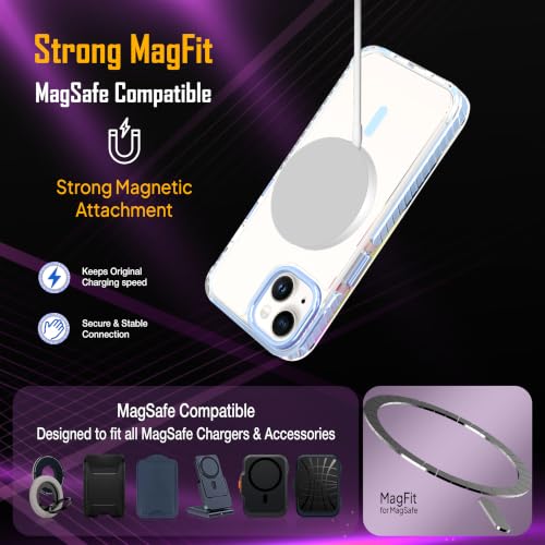 Image of Zapcase Crystal Clear Back case for iPhone 13 | PC Back | TPU Bumper with Inner Rubber Grip | Metal Camera Guard Bezel | Metal Buttons | Scratch Resistant Cover | 2 Layer Edge Protection | Light Blue