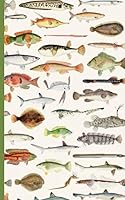 All the Fish Lined Blank Journal Notebook: Ocean Fishing Themed Diary 179136893X Book Cover