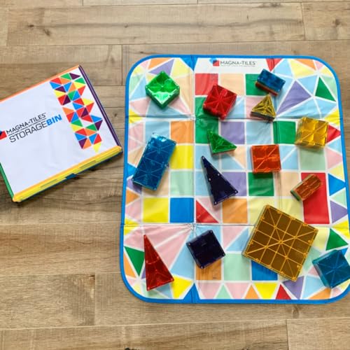 MAGNA-TILES Storage Bin Bundle 84-Piece Magnetic Construction Set, The ORIGINAL Magnetic Building Brand - Image 4