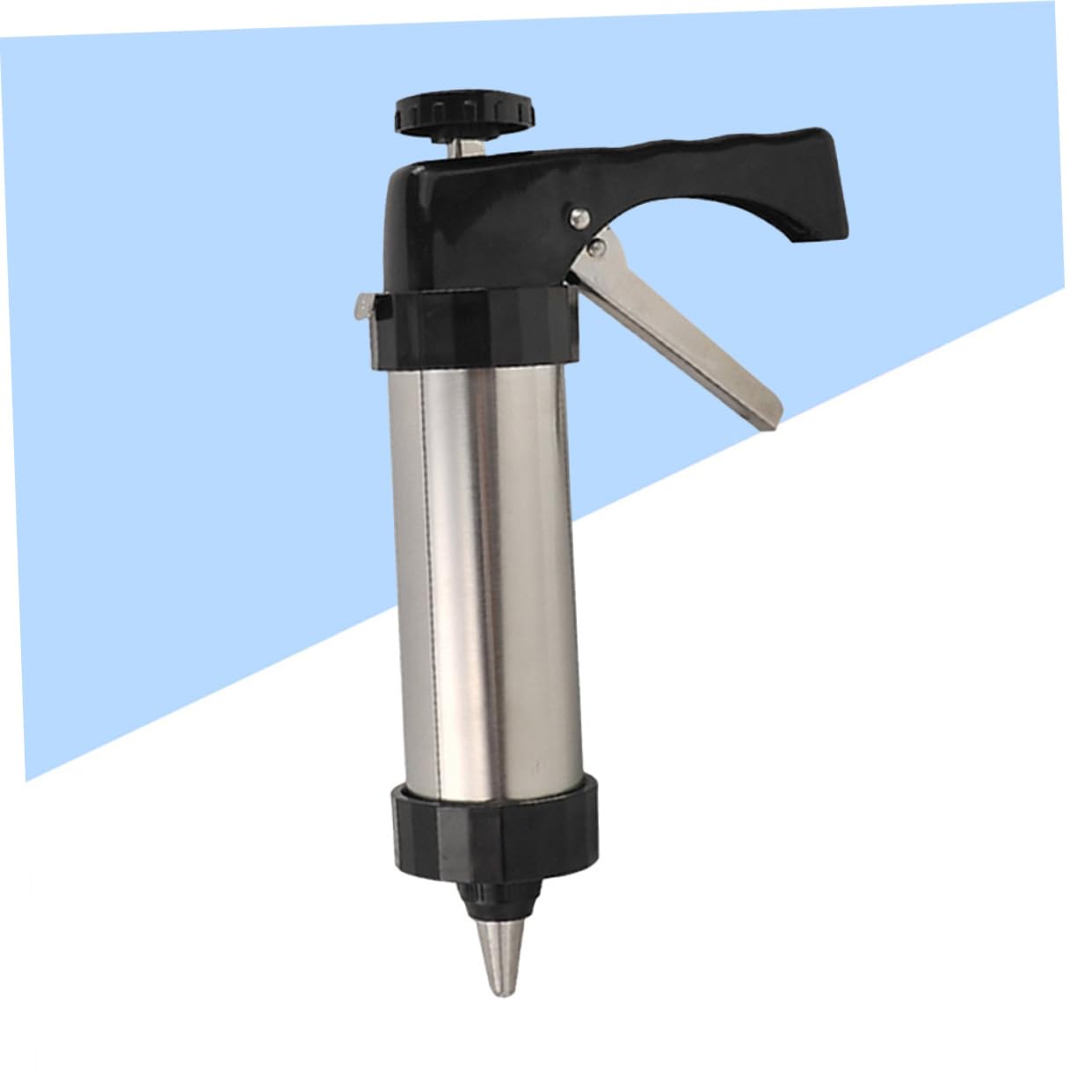 Cabilock 2 Piezas Herramienta de Prensado para Galletas Inoxidable con Boquillas y Moldes para Repostería Ligera y Desmontable para Cocina y Cafetería