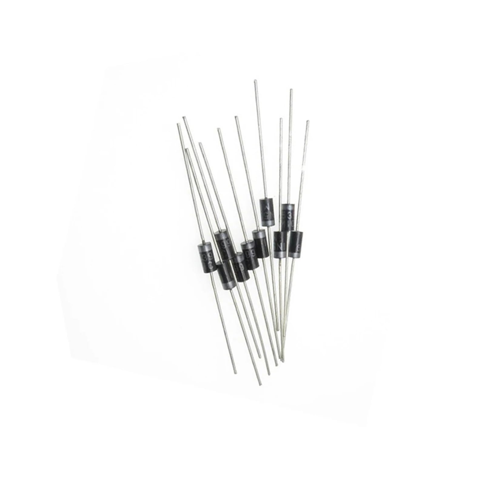 50 unids/lote diodo rectificador 1N4001 1N4004 1N4005 1N4007 1N5404 1N5408 1N5819 1N5822 1N5824 6A10 10A10 FR307 FR157 FR207 FR307 UF4(SR5100 5A1000V)