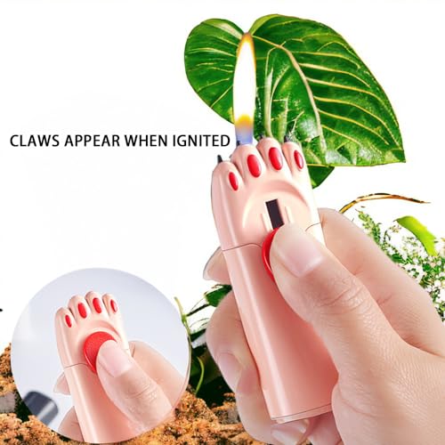 Encendedor Butano Garras de Gato Rosa miniatura 3