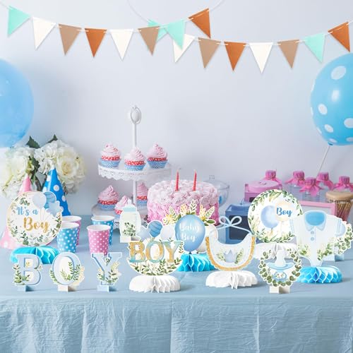 Centres de table en nid d'abeille faciles à monter pour déco de table bébé - 6