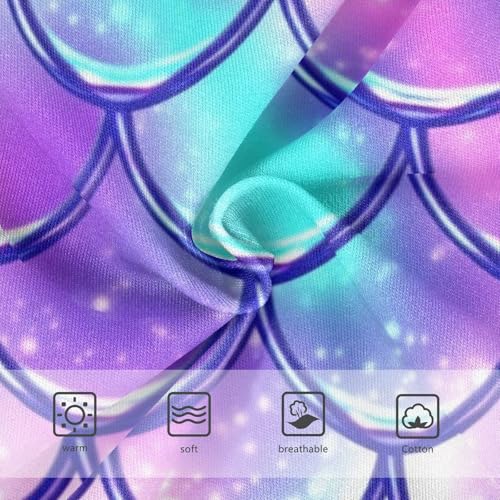 Girls Underwear Toddlers 2t Cotton Panties for Girl Personalized Briefs Girls Undies Iridescent Mermaid Purple Blue3