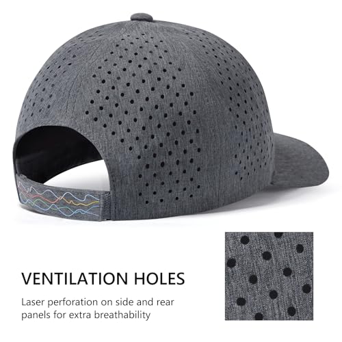 Image of UPF 50+ Performance Water Resistant Baseball Cap Lightweight Breathable Hat Golf Running Boat Hiking for Men Women