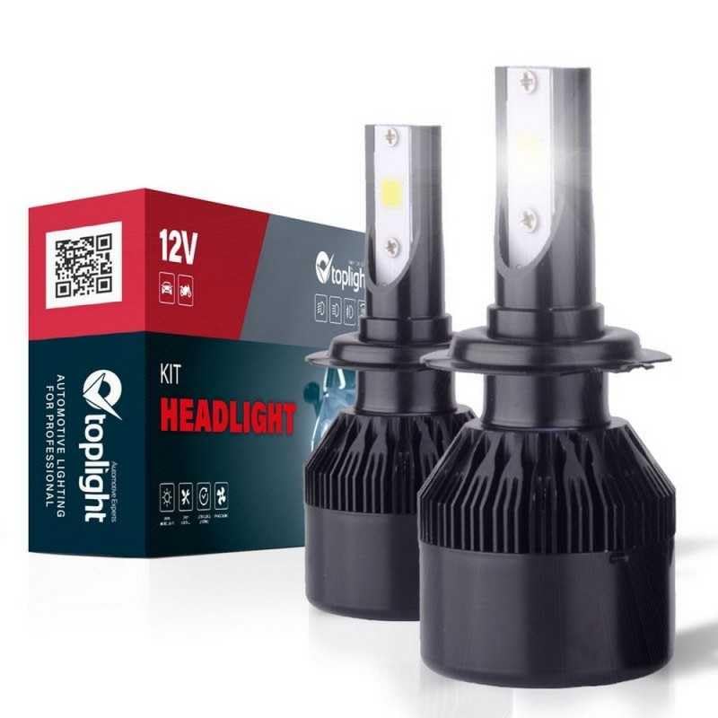 Kit Fari H4 BASIC PLUS 12V, 2 Pezzi | Per Auto e Moto, Coppia di Lampadine