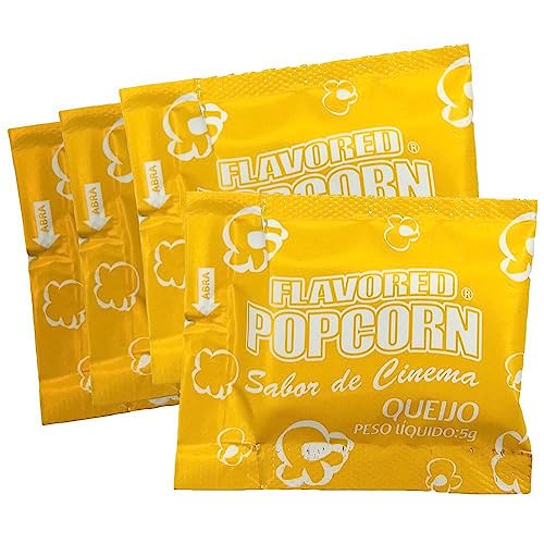 Temperos Popcorn 50 Sachês: 25 Manteiga 25 Queijo