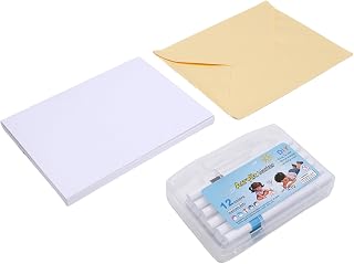Blank DIY Voice Recordable Greeting Card Kit, Express Your Creativity with 12 Colorful Markers for Anniversaries and Holidays, Special Present