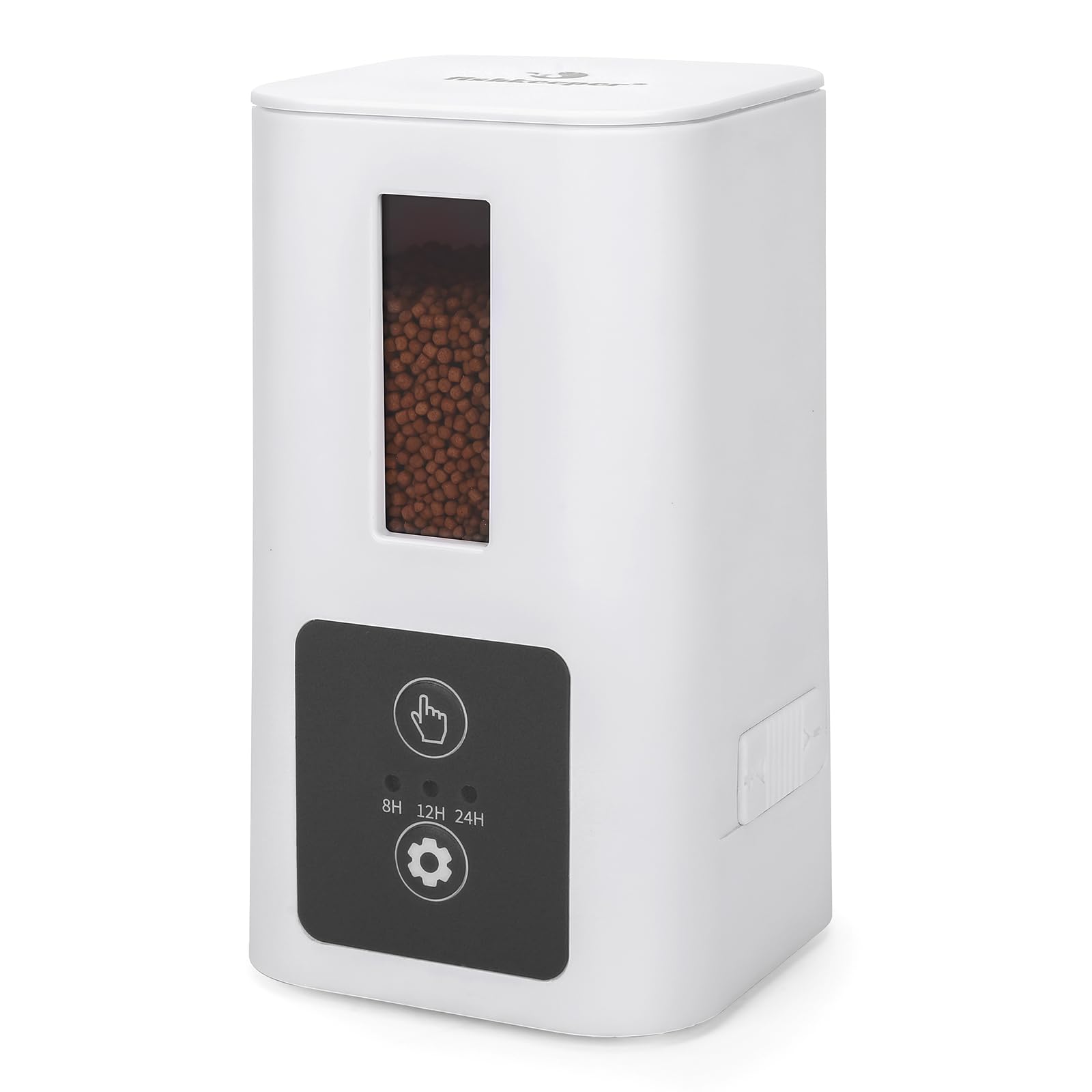 fishkeeper Automatische Futterautomat Aquarium mit Deckel, 400ml Fischfutter Automat mit DREI Zeitgesteuerte Fütterungsmodi, Automatischer Fischfutterautomat für Aquarien Urlaub