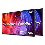 ViewSonic VP2468_H2 24-Inch Premium Dual Pack Head-Only IPS 1080p Monitors with ColorPro 100% sRGB Rec 709, 14-bit 3D LUT, Eye Care, HDMI, USB, DP Daisy Chain, VESA