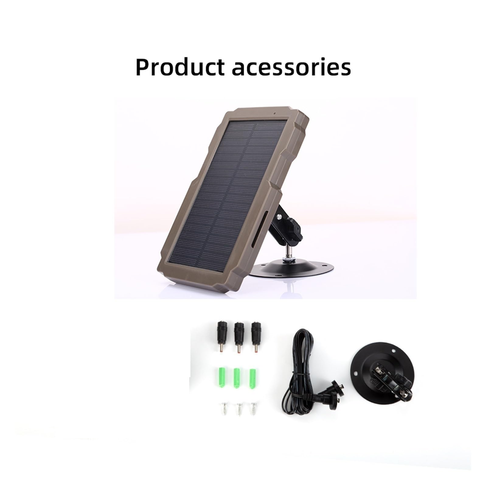 Pannello solare Trail Camera Pannello solare all'aperto impermeabile 3000 mAh batteria al litio for la caccia alla caccia fotocamera solare pannello solare Kit - Impermeabile di accensione del caricat