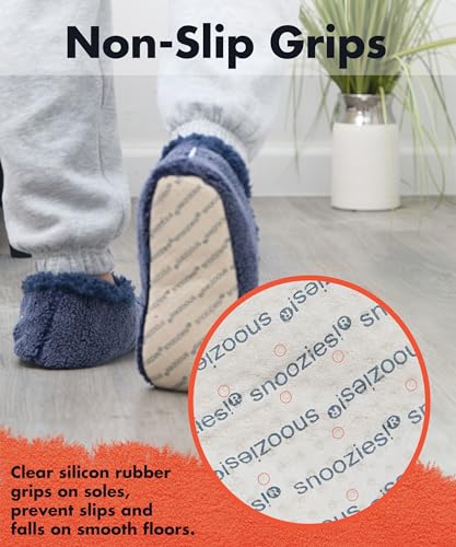 Snoozies Mens Two Tone Fleece Lined Slippers - Comfortable Slippers for Men - Two Tones4