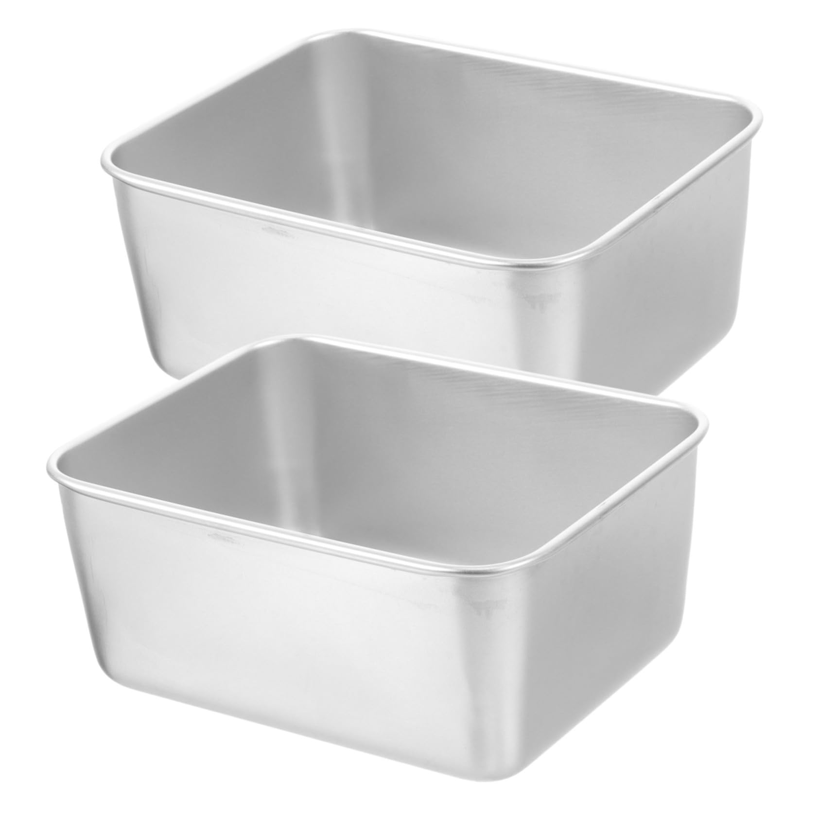 BESPORTBLE Bol De Pique- Contenants Alimentaires Tasse Bol De Soupe Étain Récipients À Soupe Rectangulaires Bols De Camping Bol De Camping en Métal 304 Matériel Silver