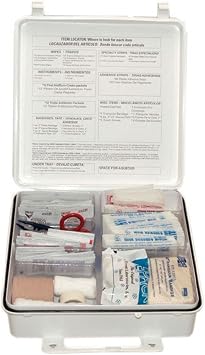 Pac-Kit First Aid Only 6088 165 Piece #50 ANSI First Aid Kit, Weatherproof Plastic Case