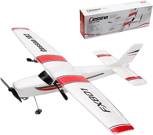 Miniatura 1 de ClearEdge Avión RC FX-801, Cessna 182 2.4G Control remoto Stunt Plane eléctrico de ala fija modelo de juguete para niños y principiantes, aviones RC