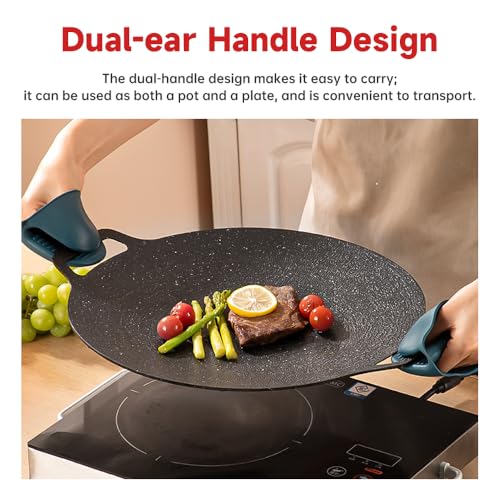 Poêle à griller coréenne 33cm universelle pour gaz et induction - 6