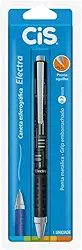 Caneta Esferográfica CIS ELECTRA, 0.7mm, Preta, Blister com 1 unidade