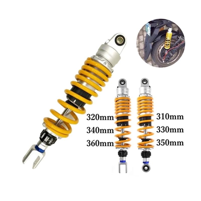 Amortisseur arrière réglable 360mm haute précision pour suspension