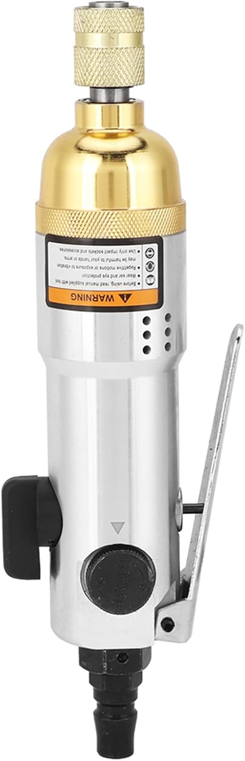 Pneumatic Air Screwdriver Tool 1/4 Inch Chuck Reversible High Speed 10500rpm Industrial Power Tool for Furniture Machinery Construction Home Appliances Repair