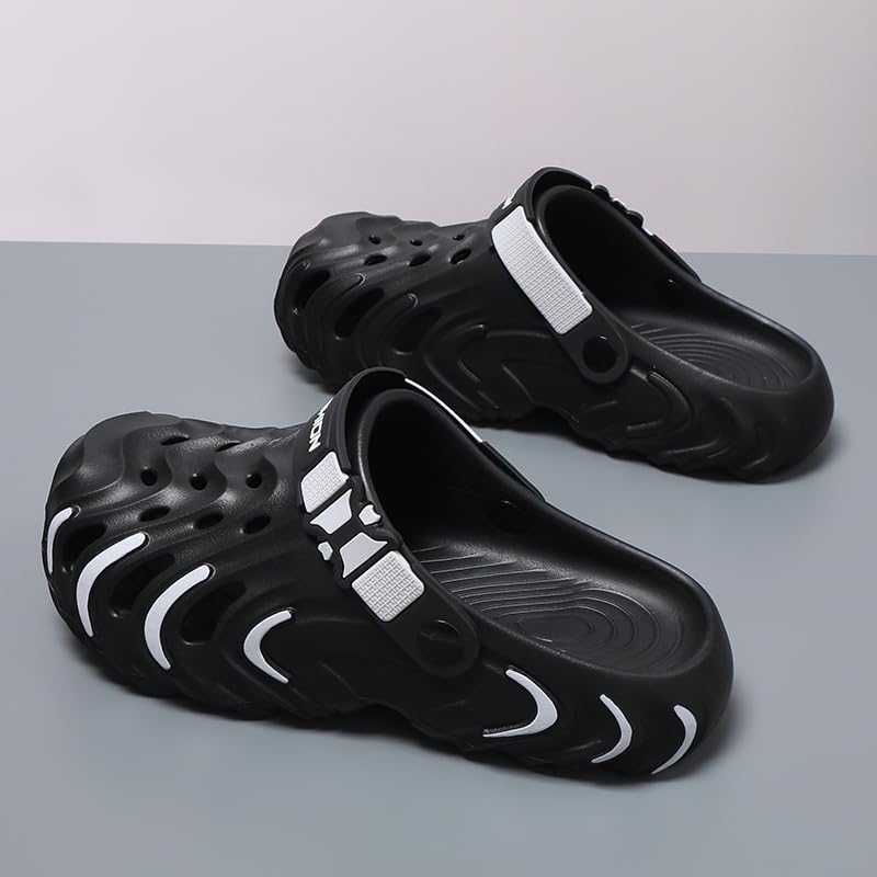 Image of Men's Clog Garden Shoes Adult Mule Outdoor Sports Sandals Summer Water Beach Shoes Casual Comfortable Fashion Breathable Slippers Lightweight