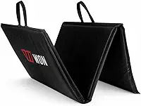 Colchonete Dobrável Alta Densidade D80 117x50x2cm Tapete De Ginástica Funcional Cor Preto Academia Yoga