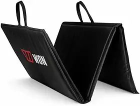 Colchonete Dobrável Alta Densidade D80 117x50x2cm Tapete De Ginástica Funcional Cor Preto Academia Yoga