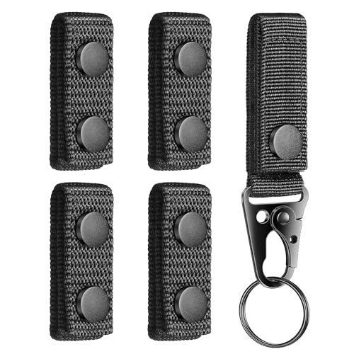 Mihoutal 5 Pcs Belt Keepers for Duty Belt Nylon Basketweave Belt Keepers for 2 Wide Police Law Enforcement Correctional Officer Molle Battle and Tactical Belts