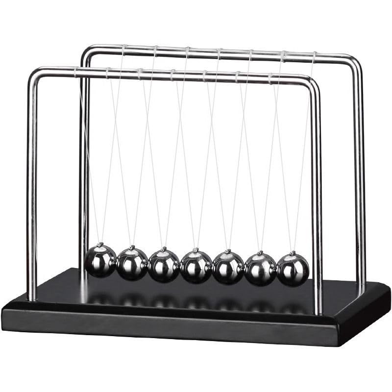 THE WHITE SHOP Newtons Cradle Balance Balls Science Physics Gadget Desktop Decoration Kinetic Motion Toy for Home and Office(7)
