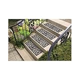 Crafted Butterfly Rubber Patterned Stair Set Non Slip/skid Treads Outdoor Mat