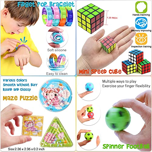 53 Pcs Party Favors For Kids Boys Girls 4-8 8-12 3-5, Fidget Pack Treasure Box Toys For Classroom Prizes, Pinata Stocking Stuffers, Goodie Bags Fillers For Kids Birthday Party, Small Bulk Toys Gifts #TOP2