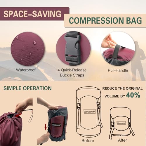 Outdoor Storage Stuff Sacks, Camping Gear Organizer (RED, XL) - image 6