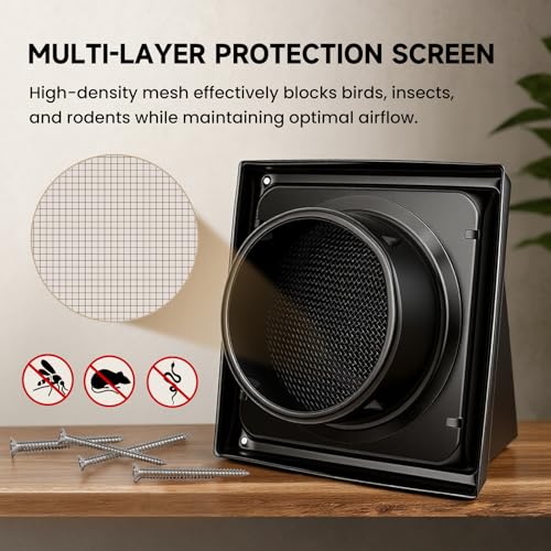 Cubierta de ventilación de acero inoxidable de 4 pulgadas para secadora 4