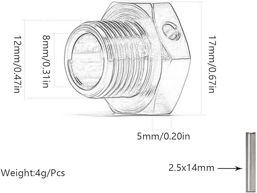 Miniatura 9 de Adaptador de tuercas hexagonales de aluminio de 0.669in para arrma 6s BLX Infraction Limitless Mojave Typhon hopups de actualización de 8 piezas