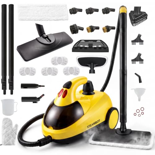 STEAMBOT® Heavy Duty Steam Cleaner for Home, 2L Tank Extende...