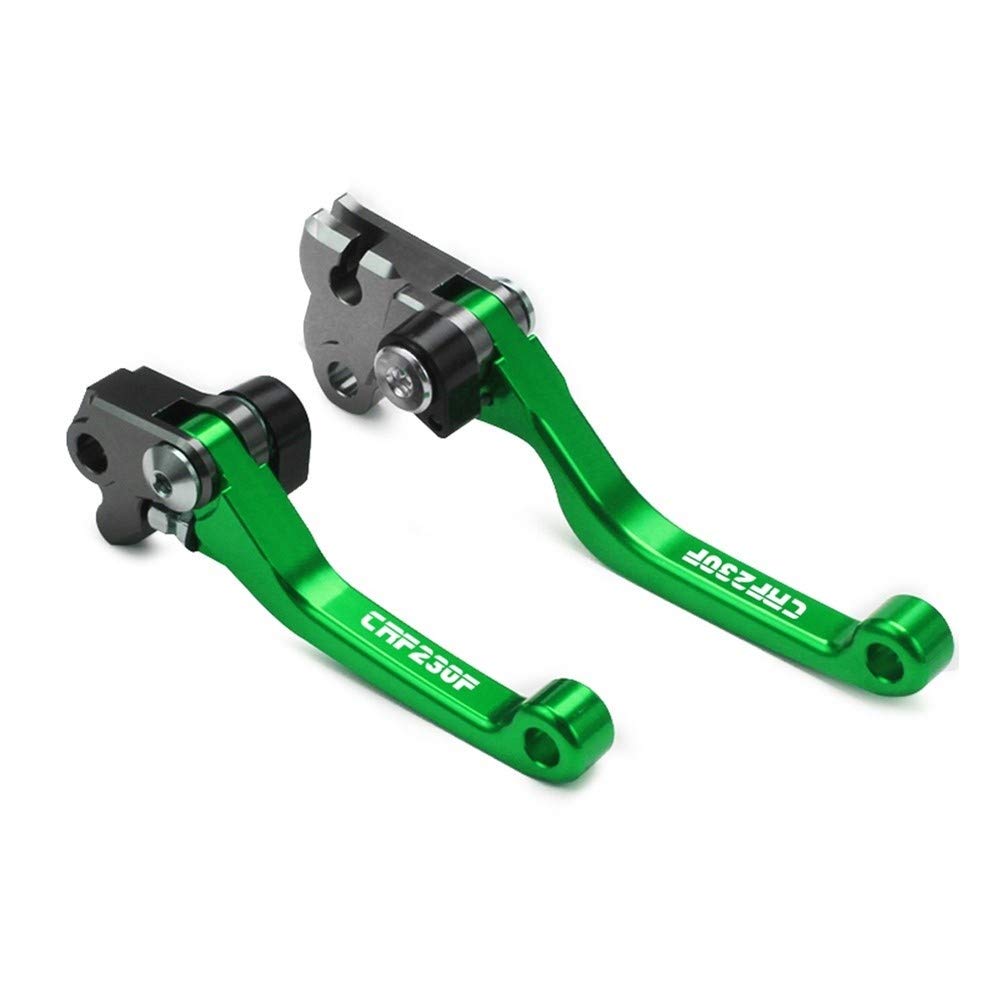Levier de frein moto alu CNC vert avec câble haute résistance pour dirt bike CRF230F