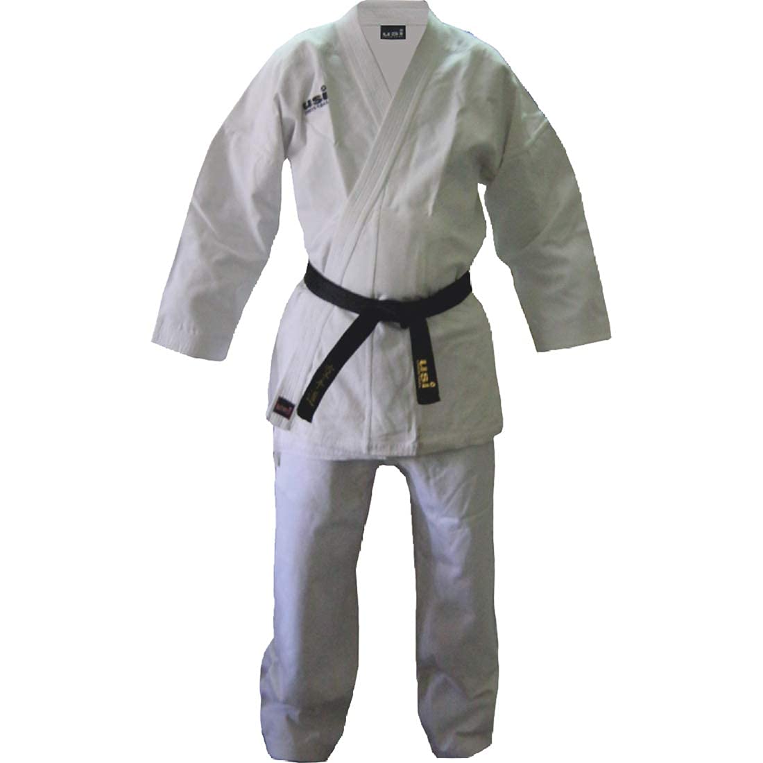 USI UNIVERSAL Karate Dress, Master Karate Gi Dress, 417KM White Karate Uniform Made with 100% Cotton Canvas 380gsm, Judo Karate Dress for Men (170 cm)