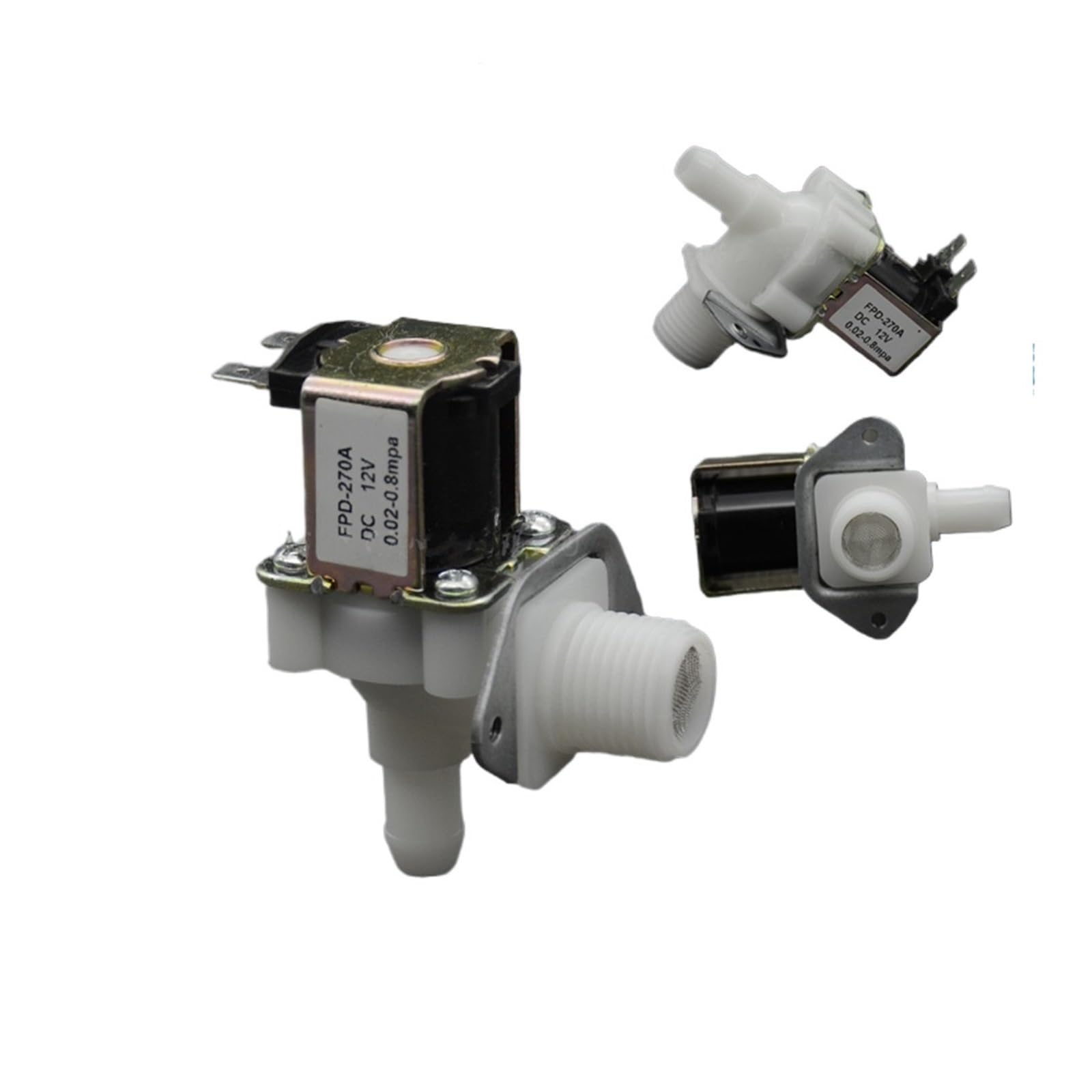 Électrovanne plastique distributeur eau 12V entrée 3/4 mâle