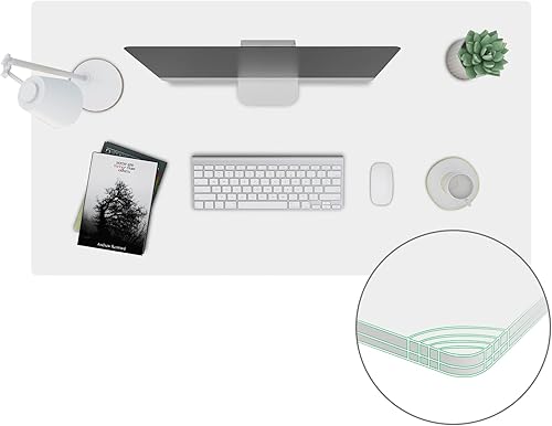 Miniatura 8 de Tablero de partículas de una pieza completa para escritorio de pie y escritorio de oficina en casa, bricolaje, 55 x 28 x 1 pulgadas, parte superior