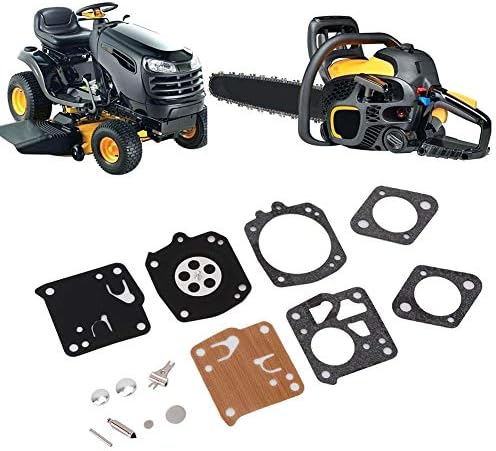 Terisass Carburetor Repair Tool Carburetor Adjustment Rebuild Kit Gasket Carb Repair Set Fit for Tillotson Homelite Xl-12 Super Xl Rk-23Hs Rk23Hs Rk-23-Hs