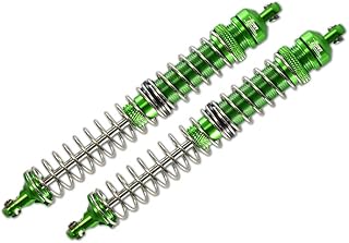 Axial 1/10 RBX10 Ryft 4WD Rock Bouncer AXI03005 Upgrade Parts Aluminum Rear Spring Dampers (145mm) - 2Pc Set Green
