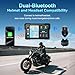 Wireless Motorcycle Apple Carplay,7 Inch Portable Motor GPS Navigation with Apple Carplay & Android Auto,Siri & Google Assistant, Anti-Glare/Bluetooth 5.2/ Voice Control/ IP69K Waterproof Touchscreen