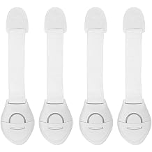 Microcase Plastik Kendinden Yap kanl  Bebek E ya Pencere Dolap Kap   ekmece Kilidi -AL4542 4 Adet Beyaz