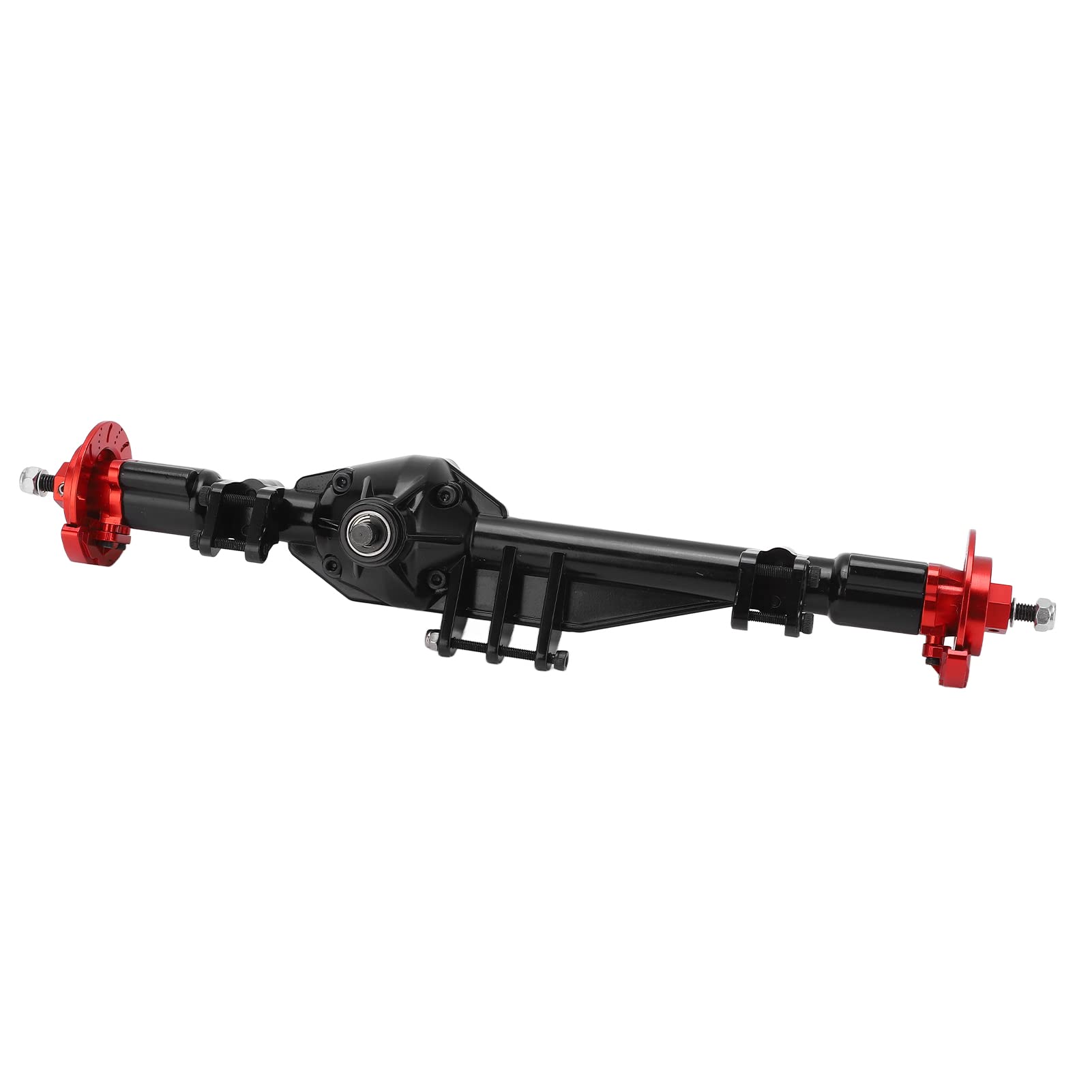 VGEBY Gruppo di montaggio dell'asse posteriore in metallo per AXIAL RBX10 Ryft 1/10 RC Car, nero e rosso
