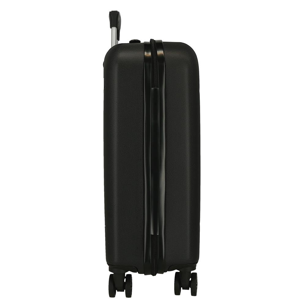 Joumma Roll Road Formentera Maleta de Cabina Negro 38x55x20 cm Rígida ABS Candado combinación Integrado 35L 2,6kg 4 Ruedas Dobles Equipaje de Mano