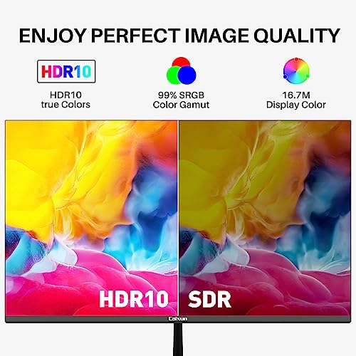 Caixun 24 Zoll Monitor 100Hz IPS Monitor, USB Type-C DP Monitor PC Bildschirm mit integrierter Lautsprecher Ultra-Thin-Bildschirm, HDMI Anschlüsse (Type-C und DP-Kabel enthalten) CM24X3 – Bild 7