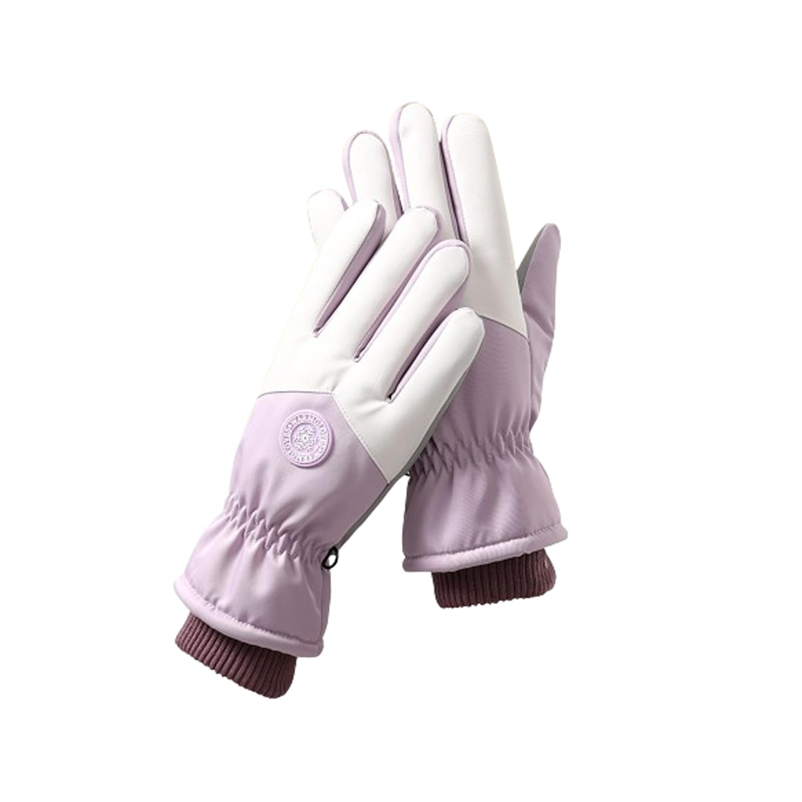 Guanti da Sci Invernali Unisex, Guanti Touch Screen Impermeabili Caldi da Donna con Dita Intere, Guanti da Sci per Sport all'Aria Aperta