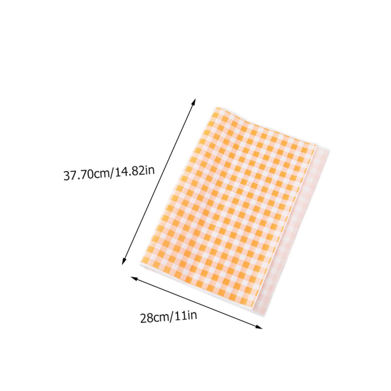 CIYODO Snack Paper Decor 50 Sheets Greaseproof Paper Pad Non-slip Odorless for Kitchen